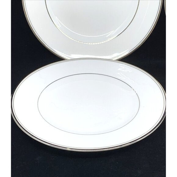 4 Waterford Kilbarry Platinum Salad Dessert Plates 8 1/8 Fine Bone China 2102488 - Picture 4 of 10